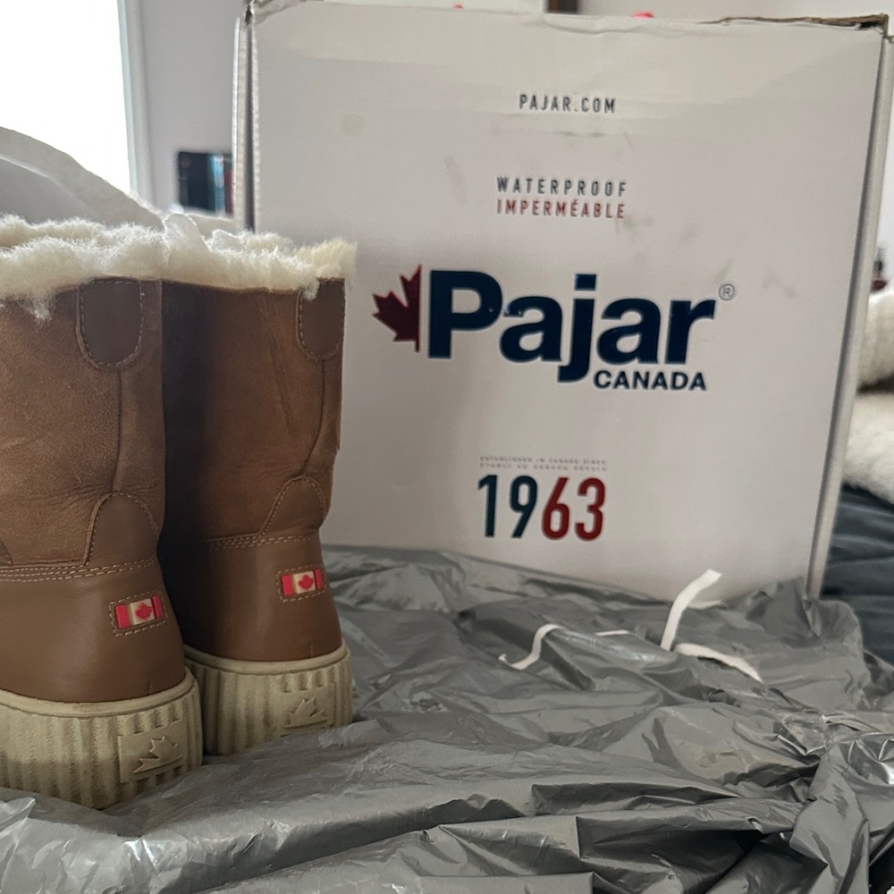 Pajar Tan Winter Boots with Cozy Lining